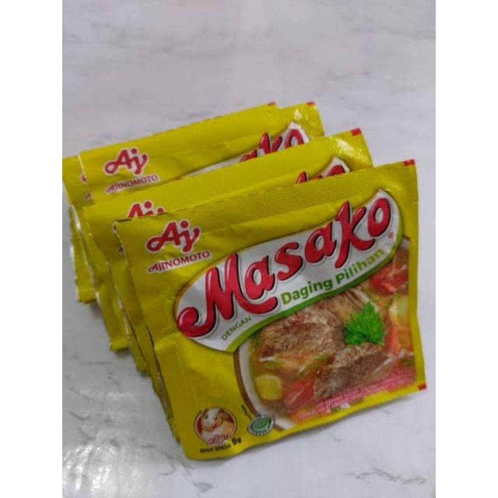 

( 24 Sachet ) Masako Bumbu Penyedap Kaldu Rasa Sapi 2 Renceng 9gr