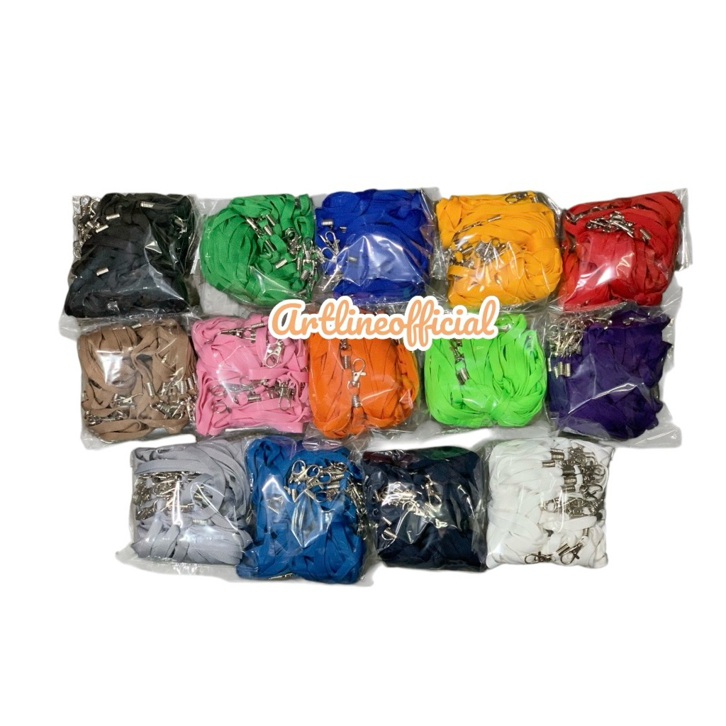 

Tali ID card kait /Tali ID buat kartu peserta 1 pack isi 20 pcs terdapat banyak varian warna