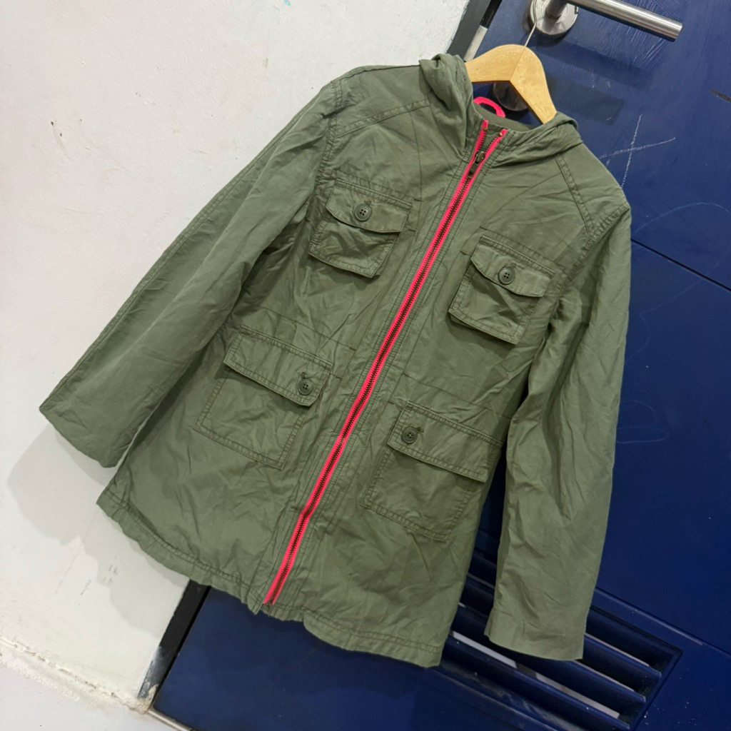 preloved jaket parka hoodie old navy 9-11 tahun