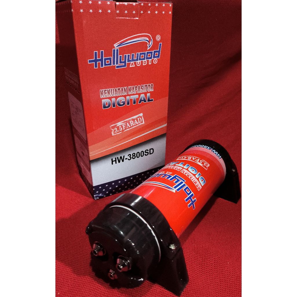 Kapasitor bank Hollywood 3.5farad HW -3800 SD kapasitor audio mobil-yaafi car audio