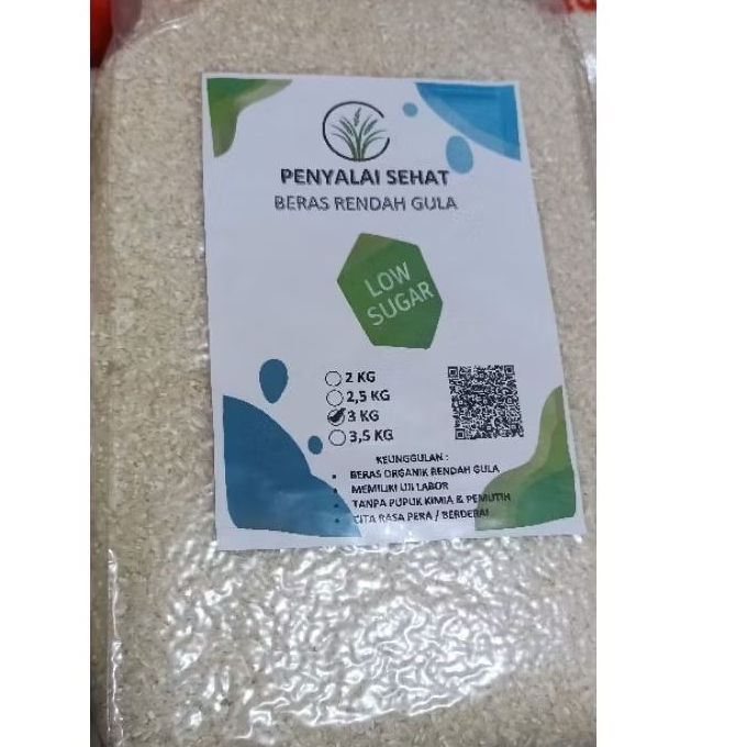 

Beras Penyalai Sehat Varietas Beras Rendah Gula (Beras Diabet) 3Kg