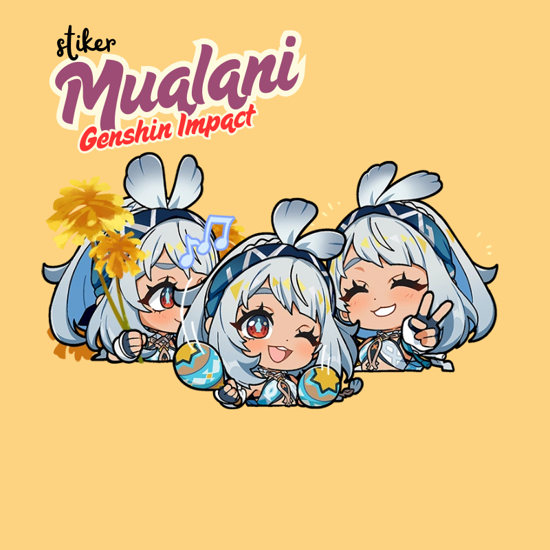 

Stiker Mualani Genshin Impact | Sticker Mualani Genshin | Merch Vinyl Glossy Anti Air