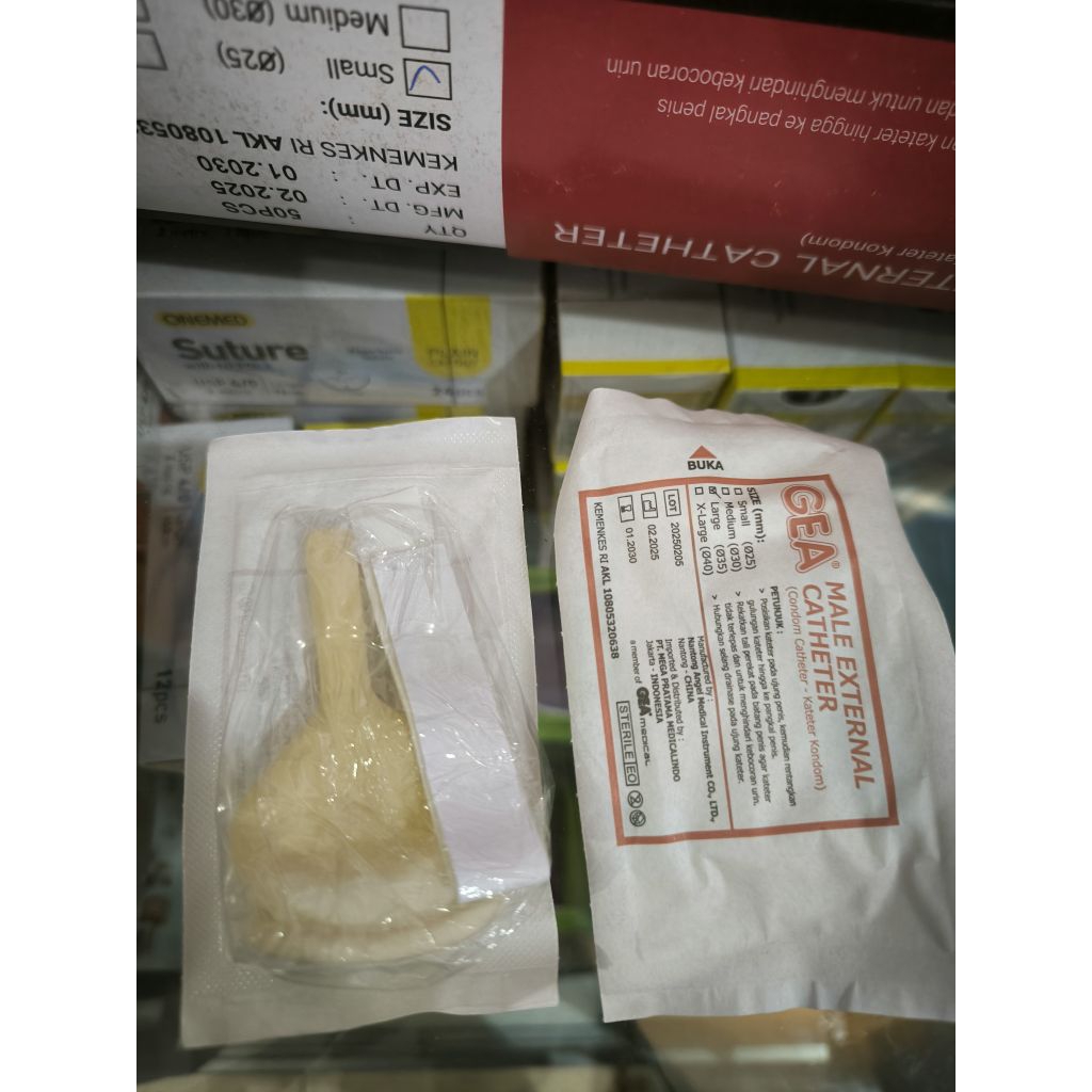 Condom Catheter GEA / Kondom Kateter GEA / Kateter Kondom Gea Ukuran S M L Xl