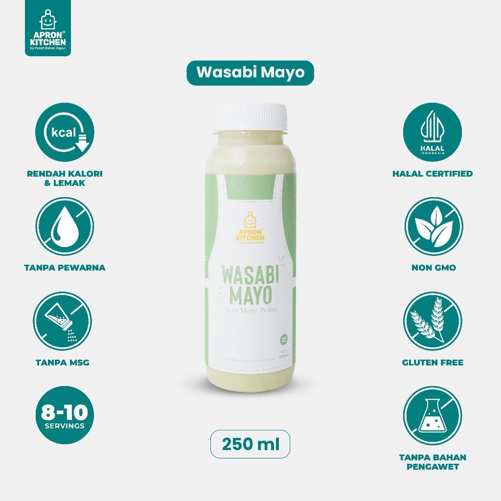 

Apron Kitchen Wasabi Mayo Saus Bumbu Masak Jepang