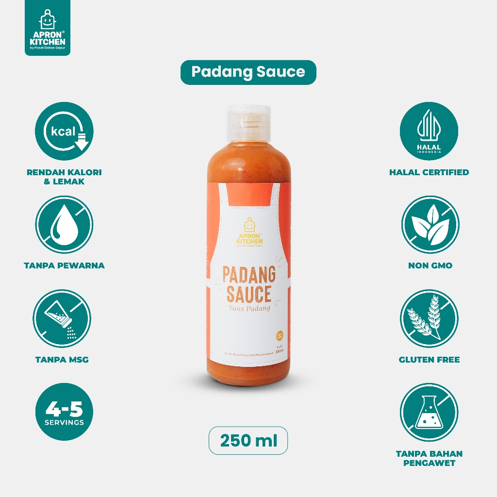 

Apron Kitchen Saus Padang Pedas Bumbu Masak Seafood Indonesia 250ml