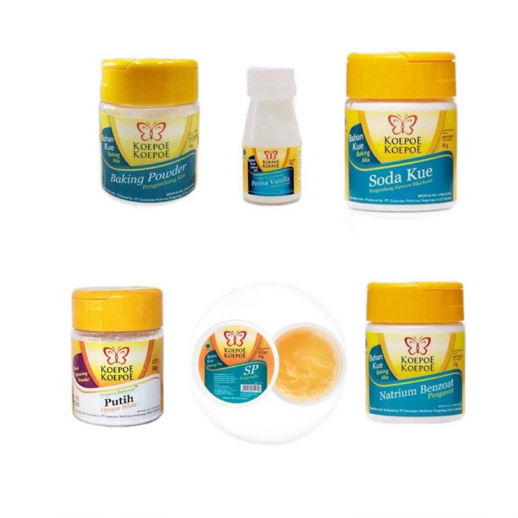 

Baking Powder KOEPOE KOEPOE Kupu kupu / Koepoe Koepoe Baking Soda / Kupu Kupu Pengemulsi SP 70 gr / Putih Koepoe Koepoe, Pengembang Kue Kupu Kupu Pengemulsi / Perisa Rasa Vanila Koepoe - Koepoe Harga Termurah Kupu - Kupu Murah Best Seller SHOPEE