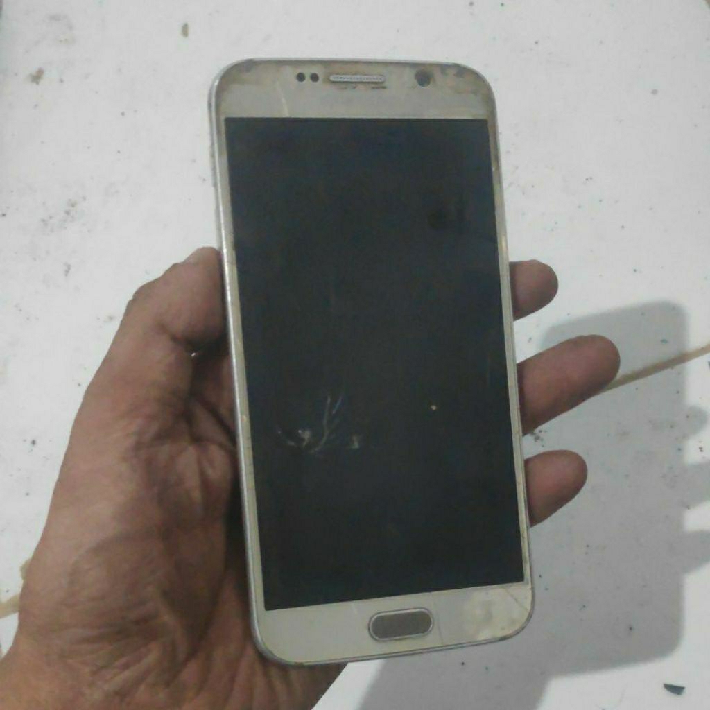 Samsung S6 flat mesin nyala