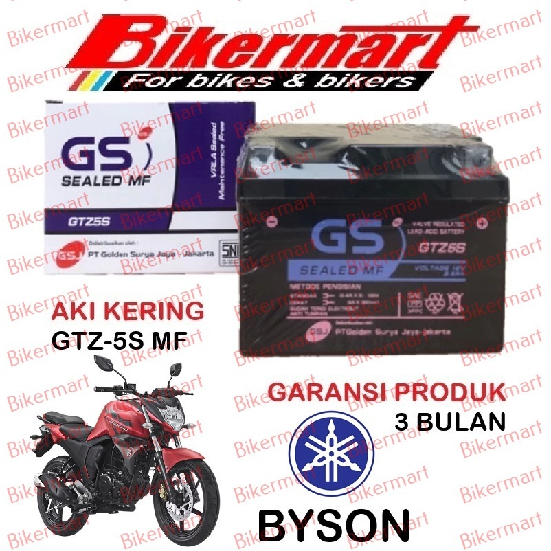 Aki Motor Yamaha Byson GTZ5S Accu Kering MF