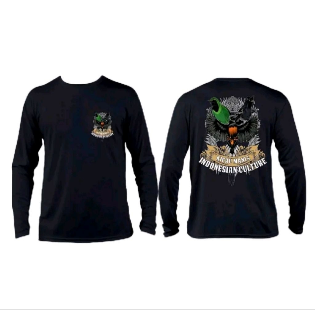Kaos Lengan Panjang Kicau Mania Indonesia Culture