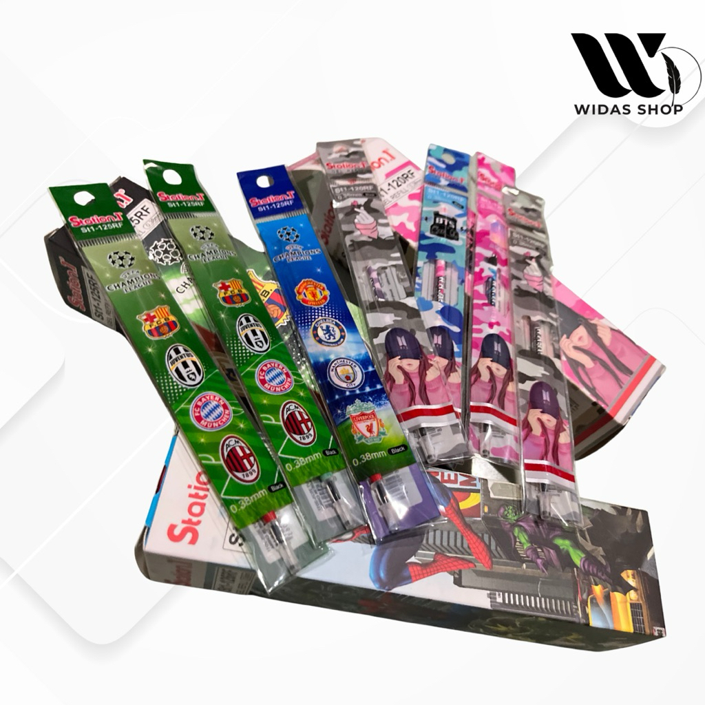 

Isi/ Refill Pulpen Gel 0.38mm warna hitam (20pcs)