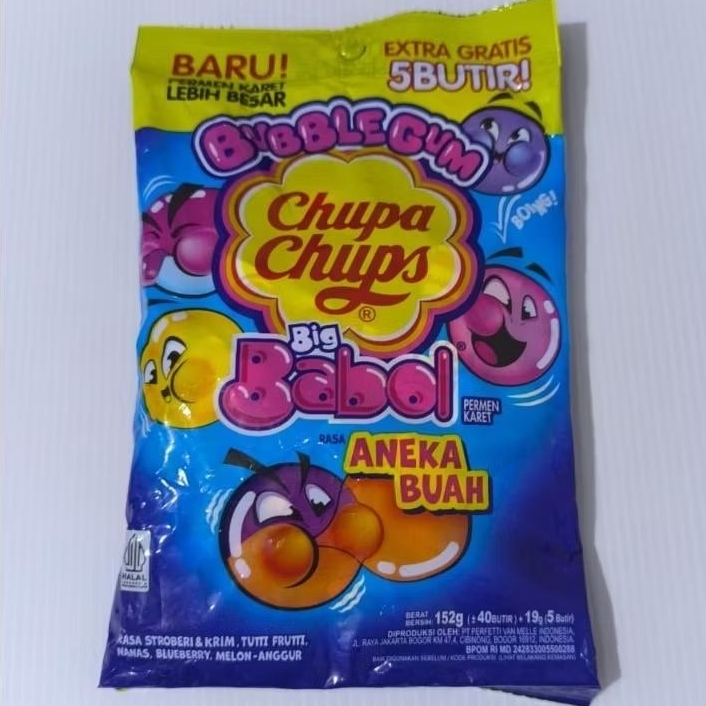 

CHUPA CHUPS BIG BABOL BUBBLE GUM ANEKA RASA BUAH ( ISI 100 PCS) CHUPA CHUPS BIG BABOL PROMO!!!
