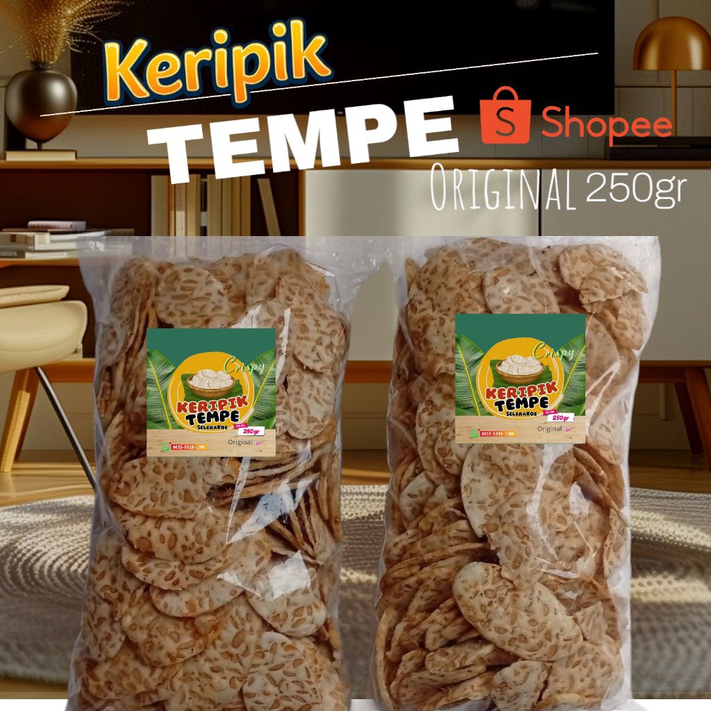 

Keripik Tempe Original 250gr
