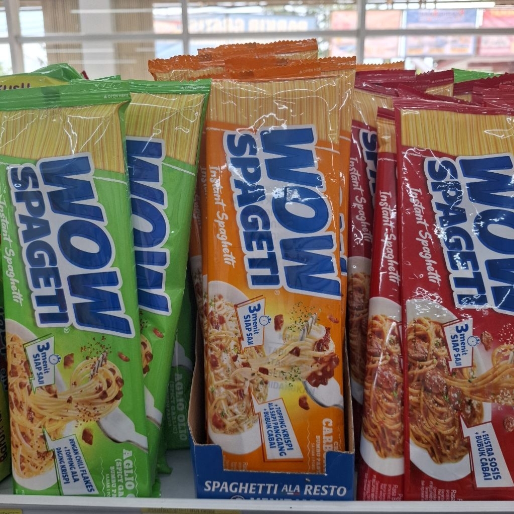 

(DIX JOGJA) MIE WOW SPAGHETTI INSTAN MAYORA AGLIO OLIO/BOLOGNESE/CARBONARA
