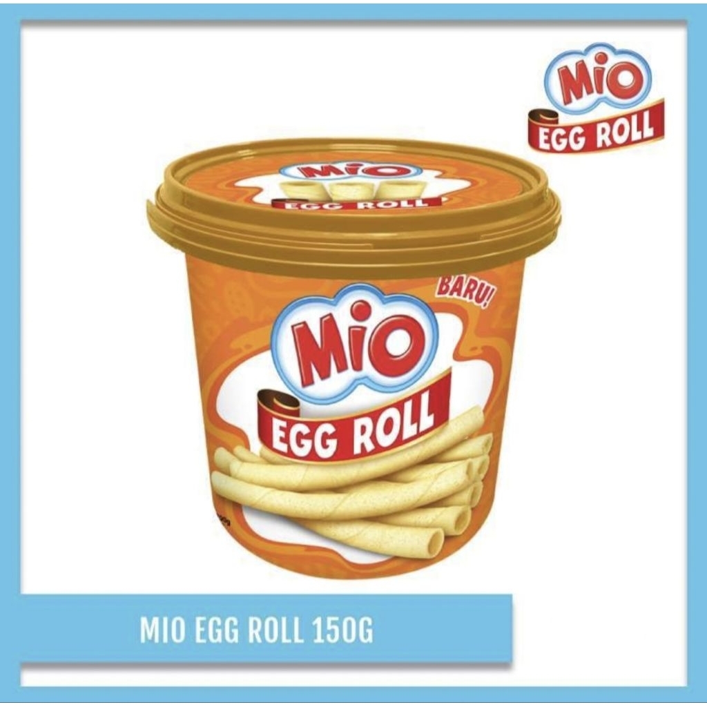 

Mio Egg Roll Biskuit Wafer 150 gr / biskuit mio