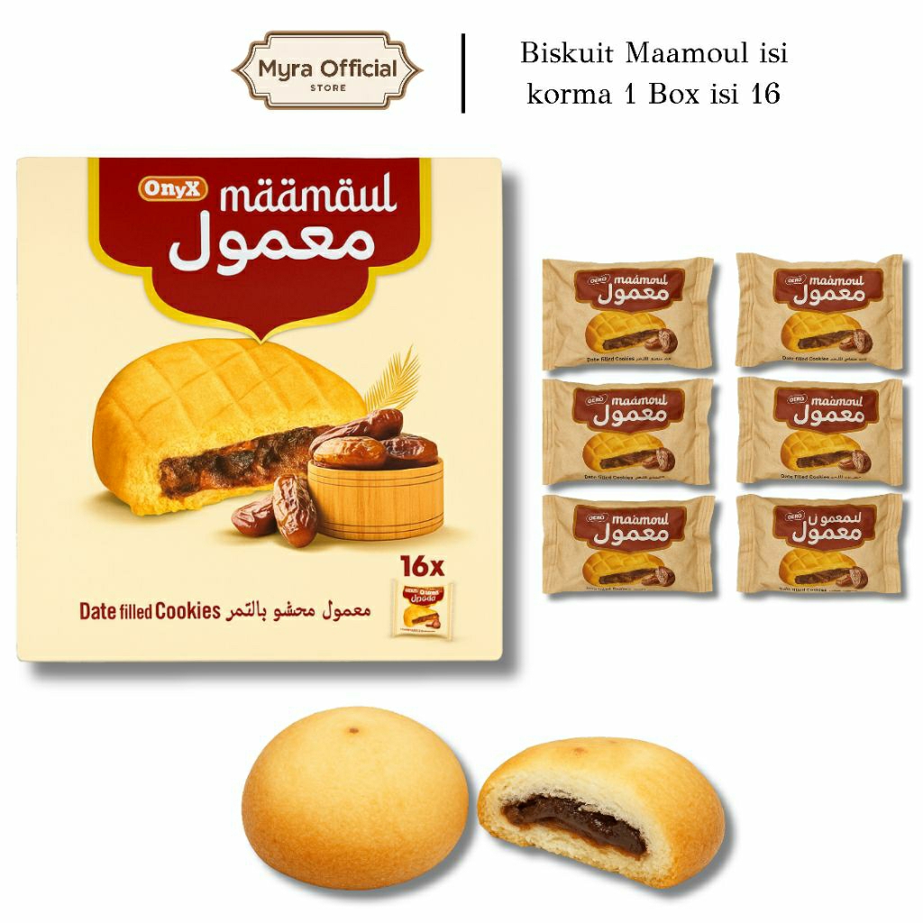 

Biskuit Maamoul Al Batal Biskuit Isi Selai Kurma Jajanan Asli Timur Tengah Cemilan Khas Arab Asli /