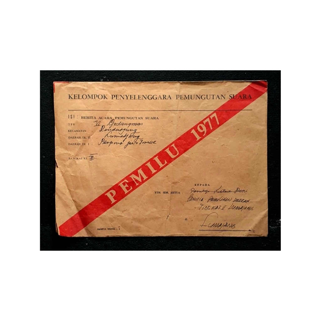 

Amplop Pemilu Tahun 1977