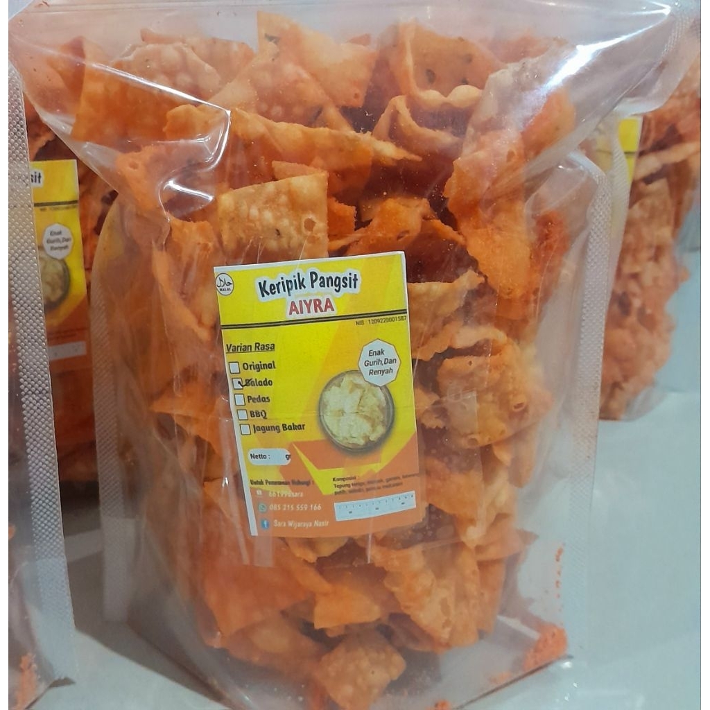 

Keripik Pangsit Balado 250 gr Termurah