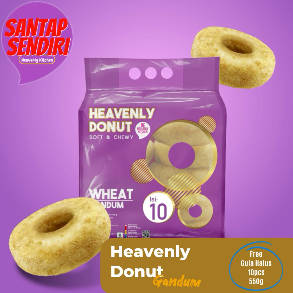 

Heavenly Kitchen Donat Gandum [1pack isi 10pcs]