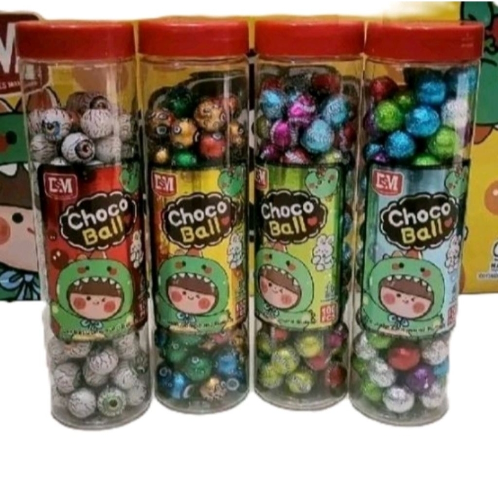 

Dsm Choco Ball Coklat Compound Warna Butiran Bola Kecil toples isi 100 Pcs