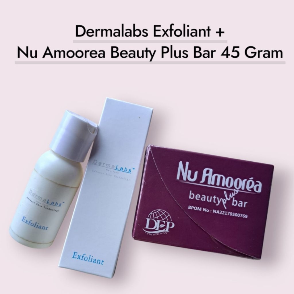 PROMO SPESIAL HARI INI !!!! PAKET FLEK NU AMOOREA ( EXFOLIANT 28 GRAM + BEAUTY PLUS BAR 45 GRAM )