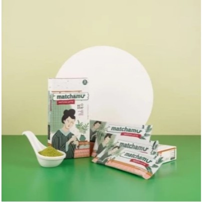 

NEW PRODUCT Matchamu Matcha Latte Box isi 3 Sachet Minuman Bubuk Green Tea Latte Premium NATURES TOUCH.