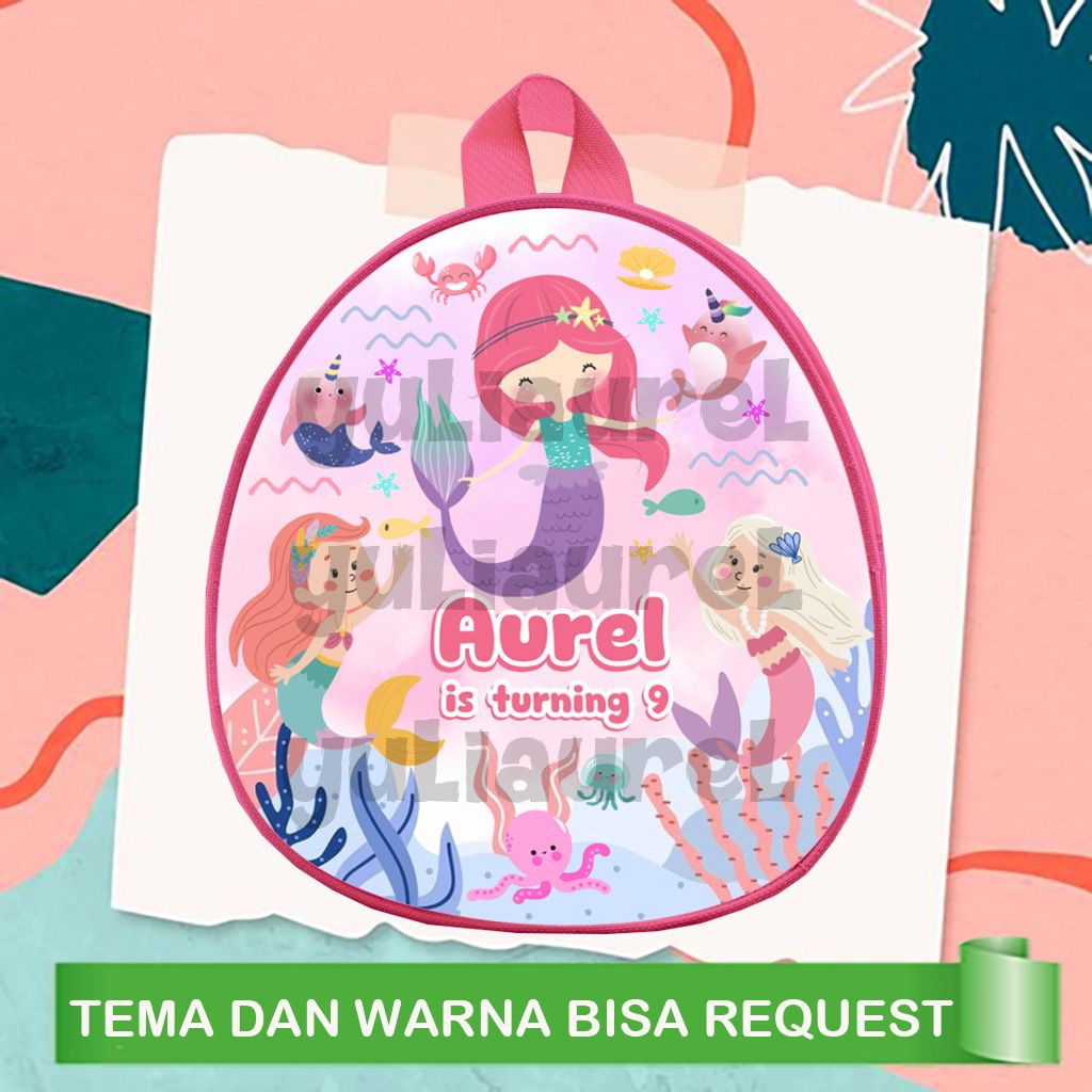 

Tas telur ulang tahun anak/tas ultah mermaid cute