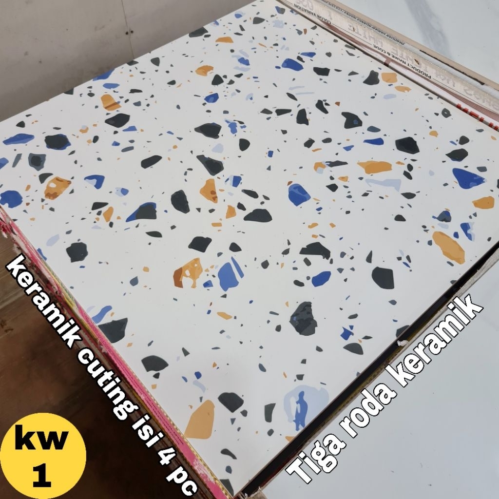 keramik teraso 60x60/keramik cuting/keramik motif terazo/keramik matt/keramik kasar/keramik garasi