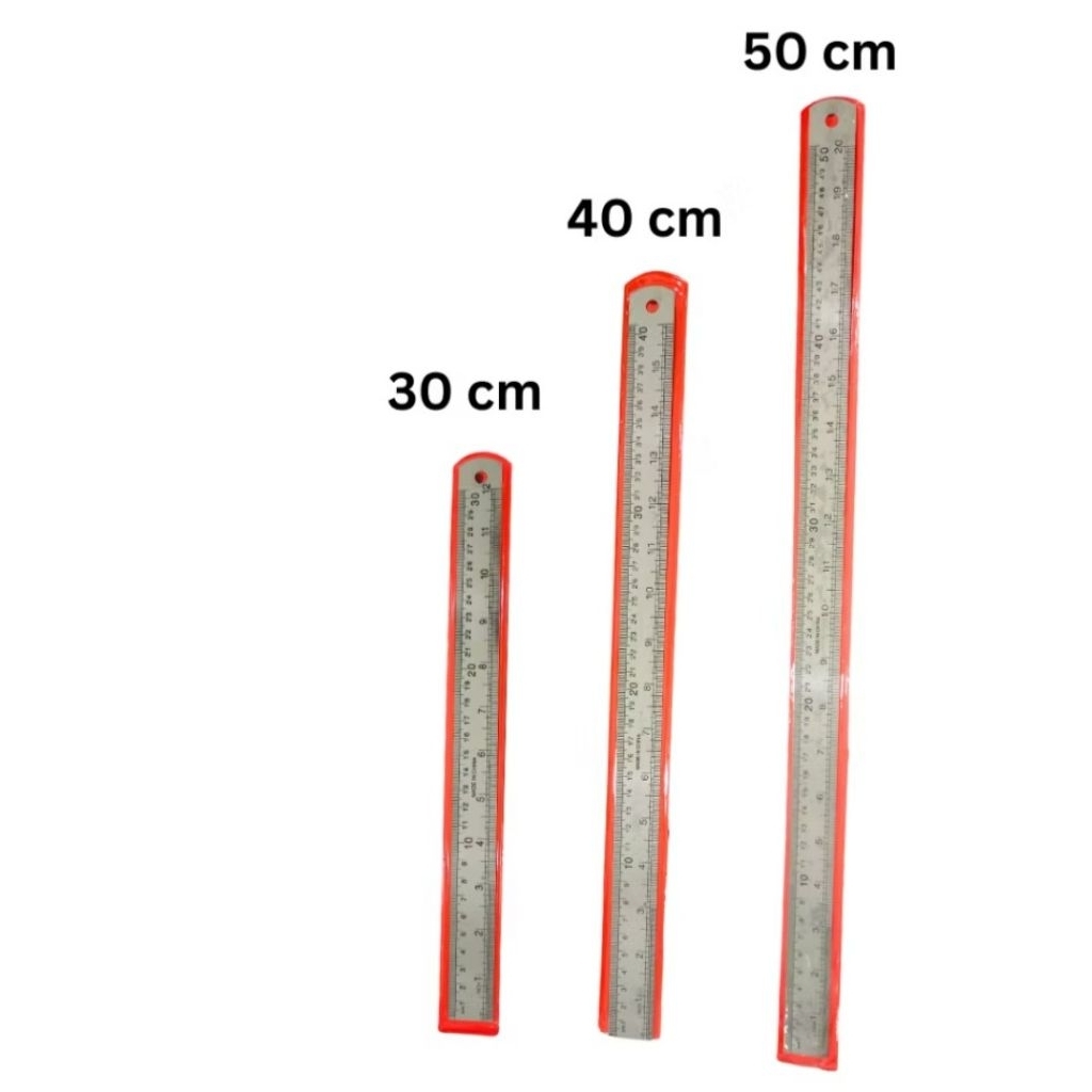 

Penggaris Besi Penggaris Stainless Steel Stainless Steel Ruller 30 40 50cm