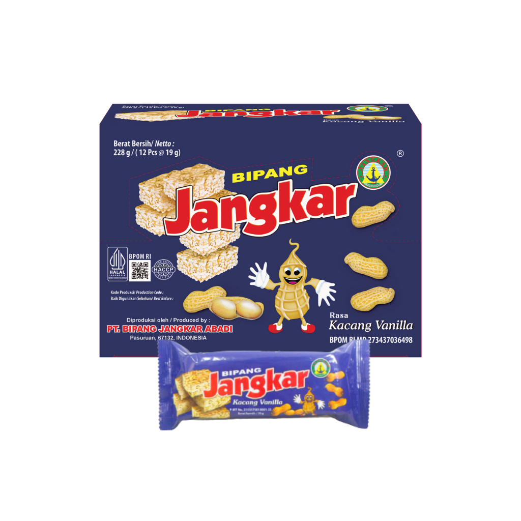 

BIPANG/PUFF RICE JANGKAR RASA KACANG VANILA ISI 12 PCS