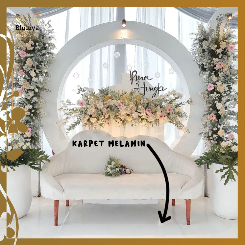 KARPET MELAMIN BARU PERLENGKAPAN PESTA UNTUK PANGGUNG PELAMINAN KARPET JALAN KUALITAS IMPOR DEKORASI