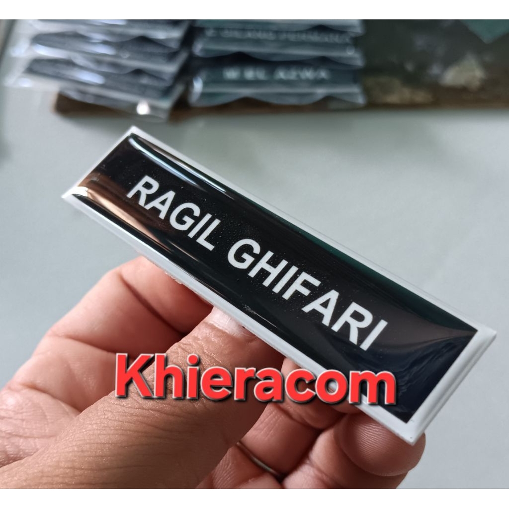 

Papan Nama Nama Dada Name Tag Akrilik
