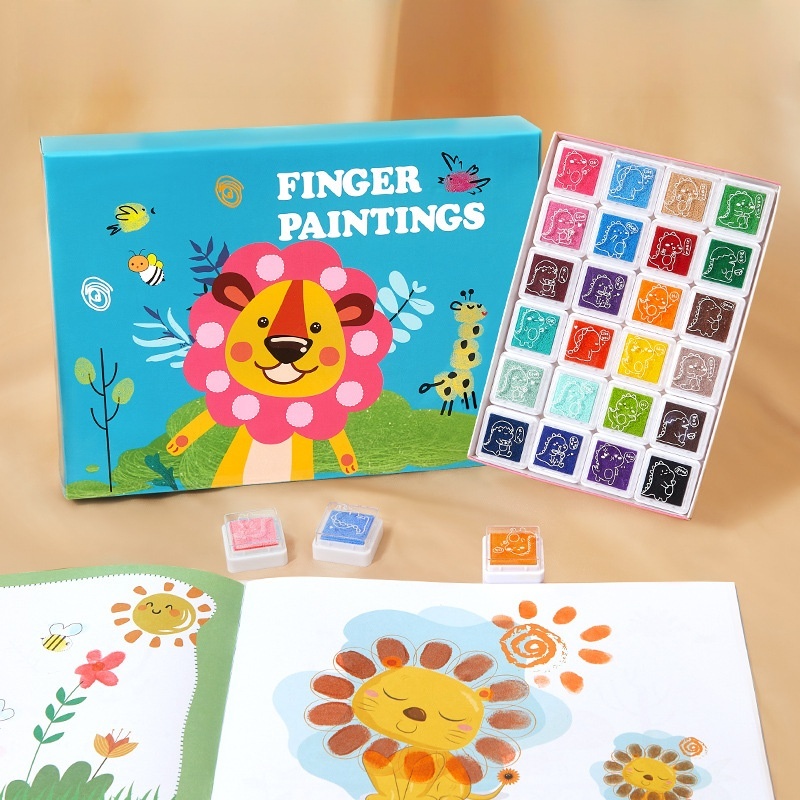 

Finger Painting Colors Mainan Edukasi Anak Mewarnai Cat Jari Paint Coloring Sensory Play Motorik Mainan Anak-anak