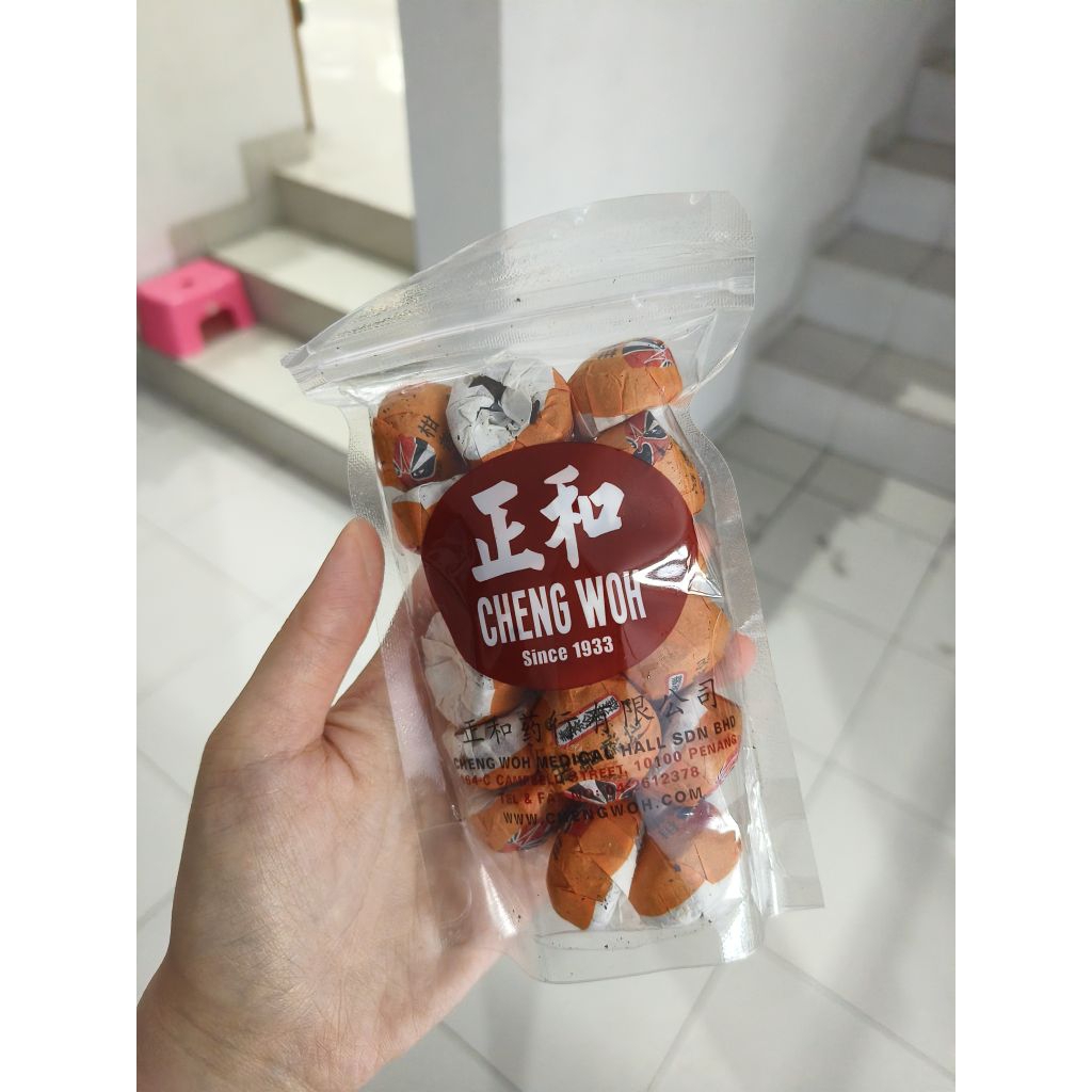 

orange citrus pu er tea cheng woh penang