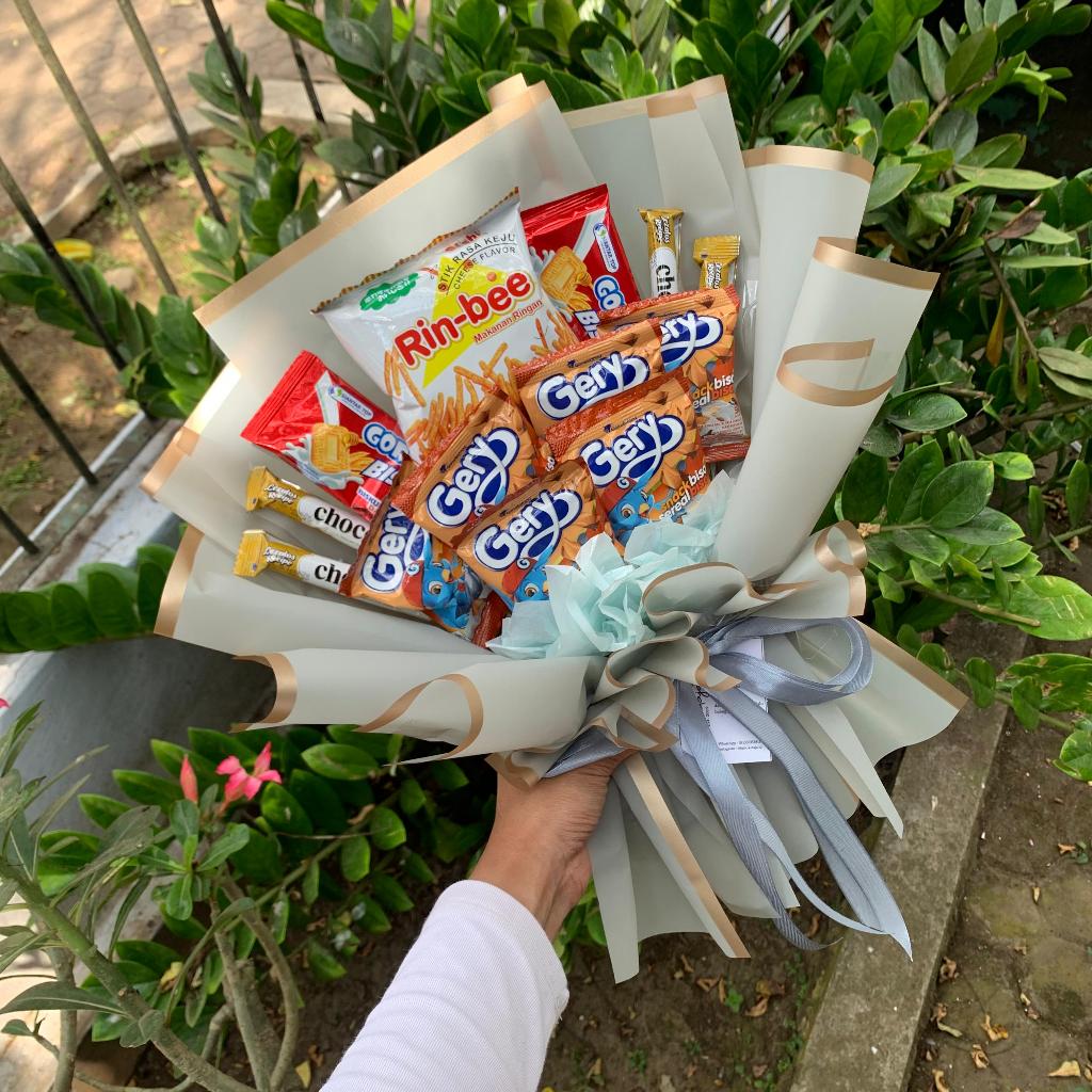 

Buket Snack Ukuran M / Buket Snack Medium / Gift Snack