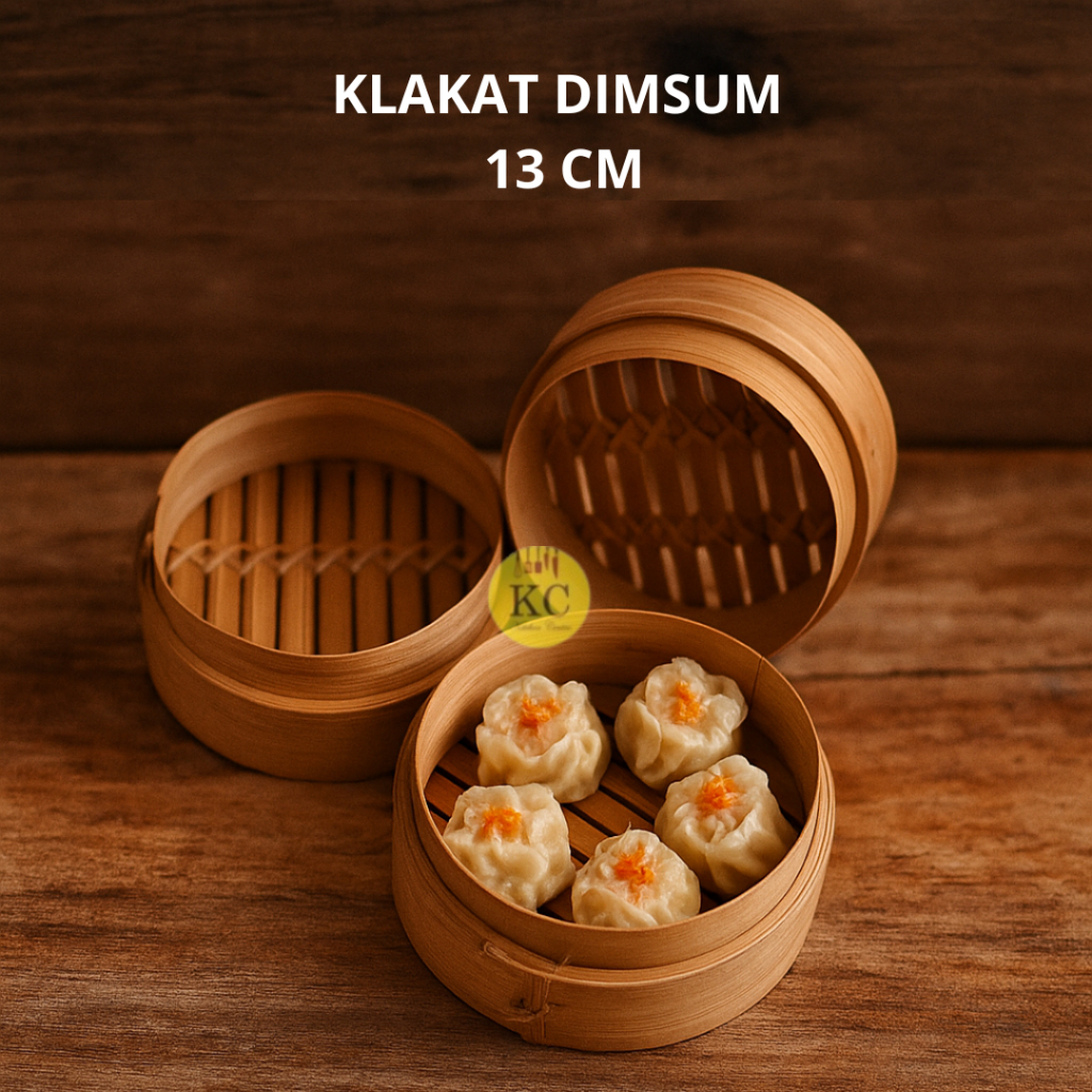 Klakat Bambu Dimsum Kukusan Dimsum 13 cm/wadah dimsum/kukusan dimsum