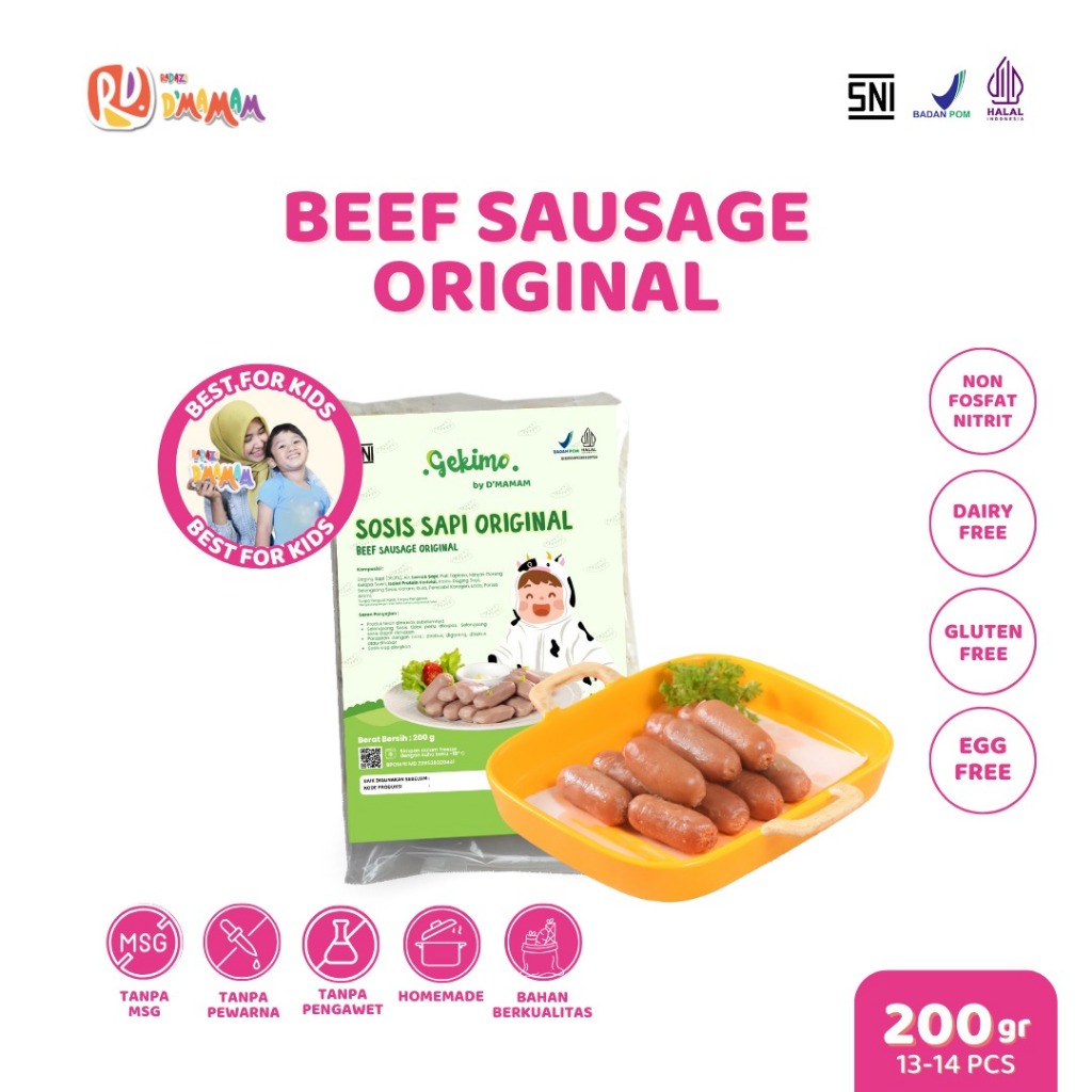 

Dmamam Sosis Sapi original Mpasi Makanan Sehat Halal