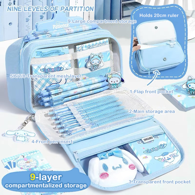 

Tempat alat tulis kotak pensil aesthetic Tas PenaTempat Pencil Tas Pensil kapasitas besar