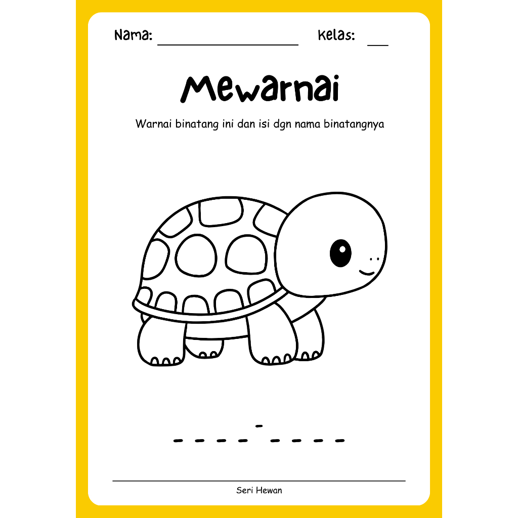 

Mewarnai jenis binatang 10 pcs