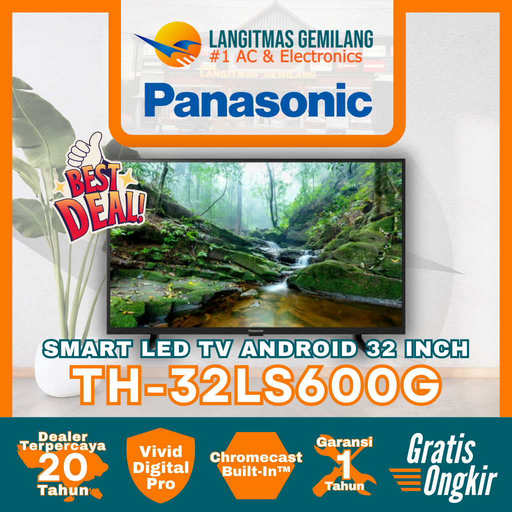 PANASONIC SMART LED TV Android 32 Inch TH-32LS600G