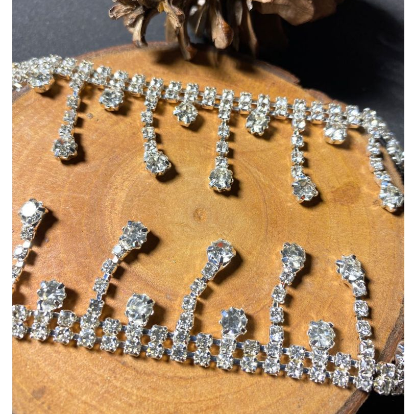 @1mter PAYET RENDA RANGKAI RUMBAI BESI SILVER (PR 99)