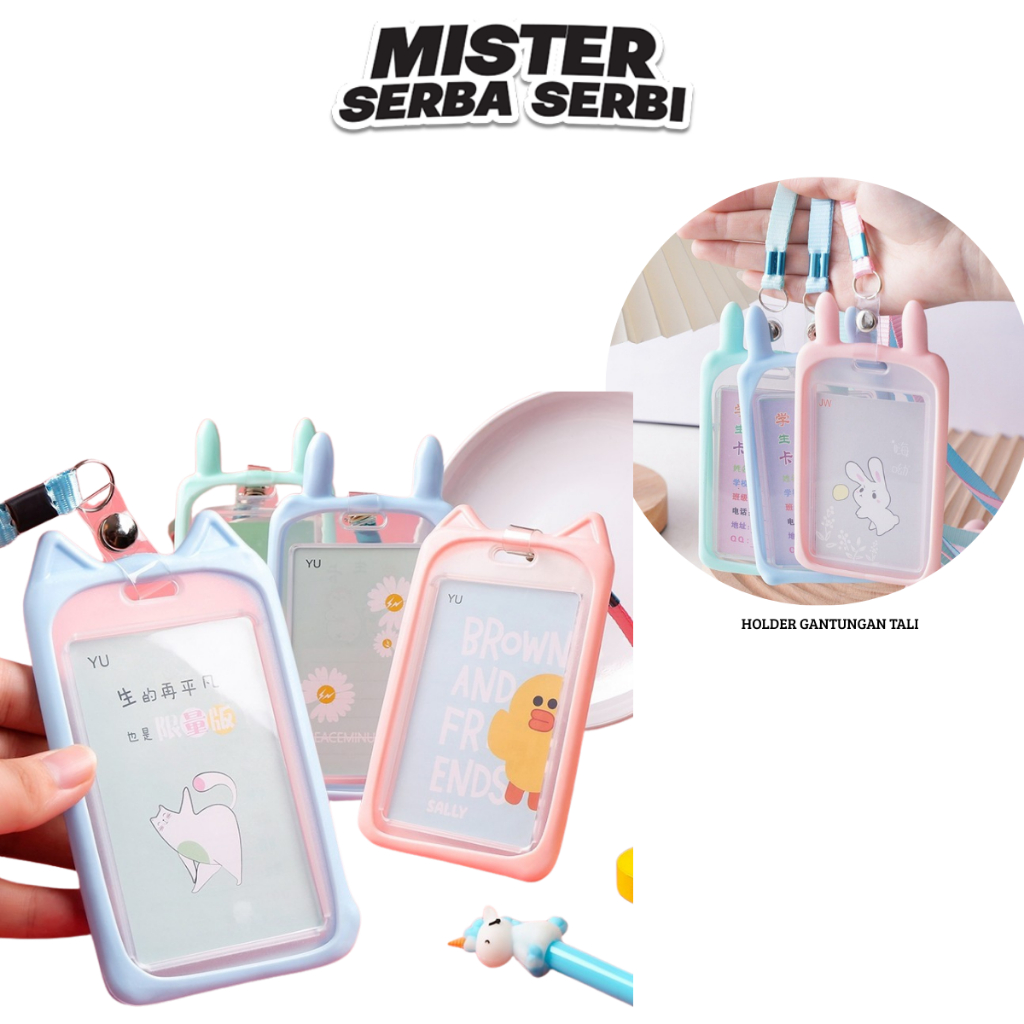 

MSS HOLDER GANTUNGAN TALI H497 KARTU AKSES KANTOR MRT BUSWAY LANYARD CARD HOLDER MOTIF KUCING