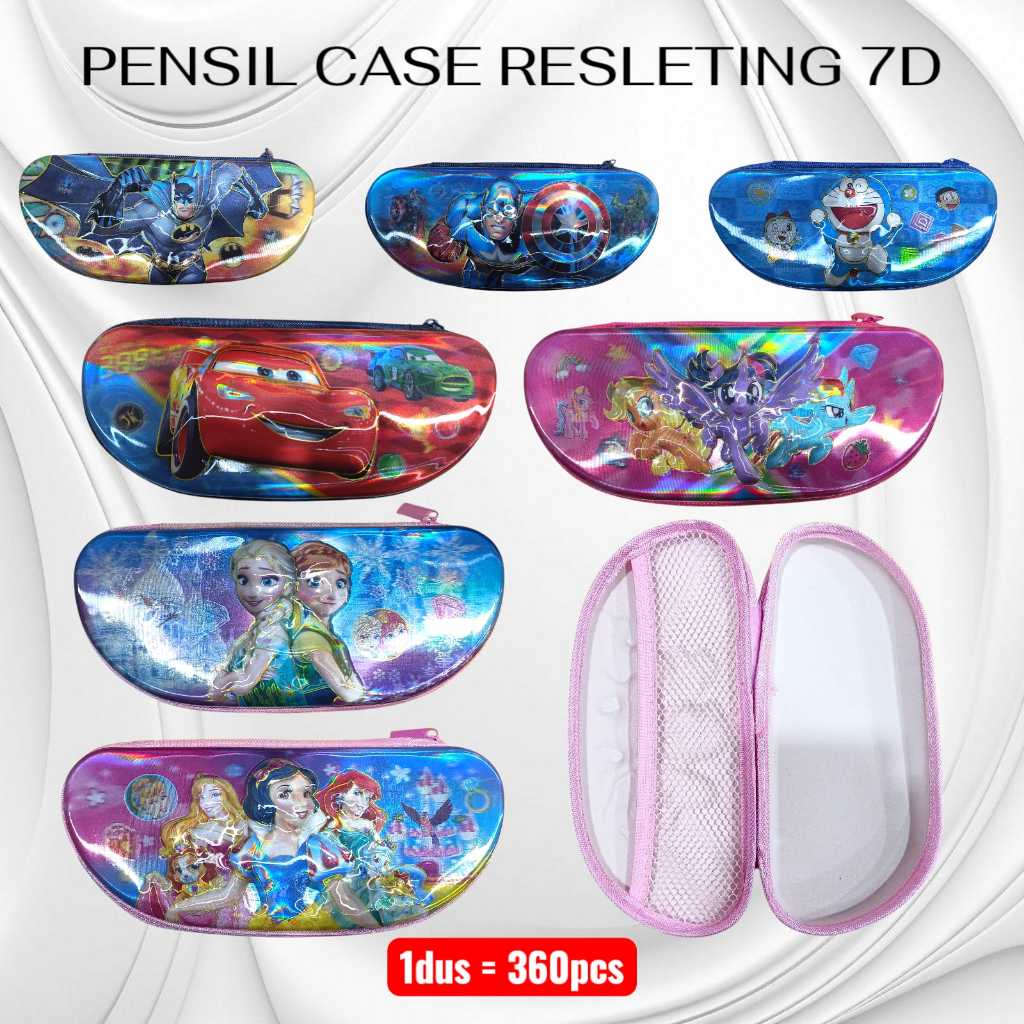 

TEMPAT PENSIL RESLETING 7 D / PENSIL CASE RESLETING KULIT KERAS