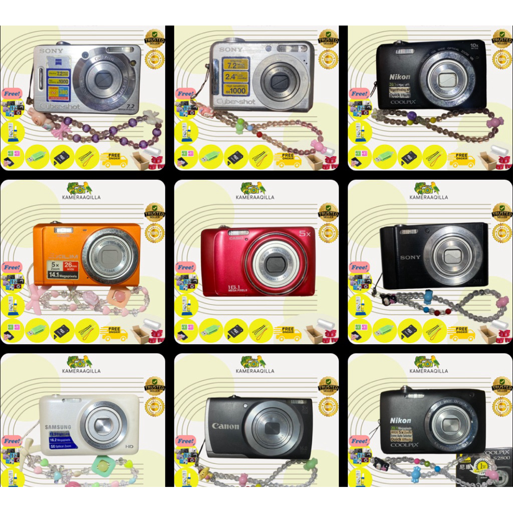 [BELI 1 DAPET 4] Kamera Digital Garansi Camdig Sony Samsung Nikon Canon Lumix Olympus Second Murah