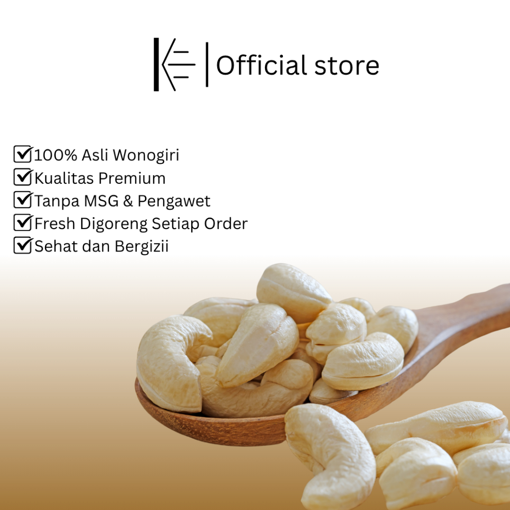 

[Kacang Mete] Keeprabondsz - Kacang Mete Goreng Asli Wonogiri 1kg - Mete Kualitas Premium