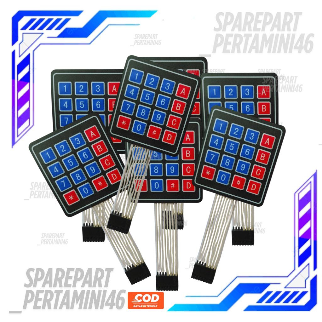 Keypad Pom Mini Membran Standar Pom Mini
