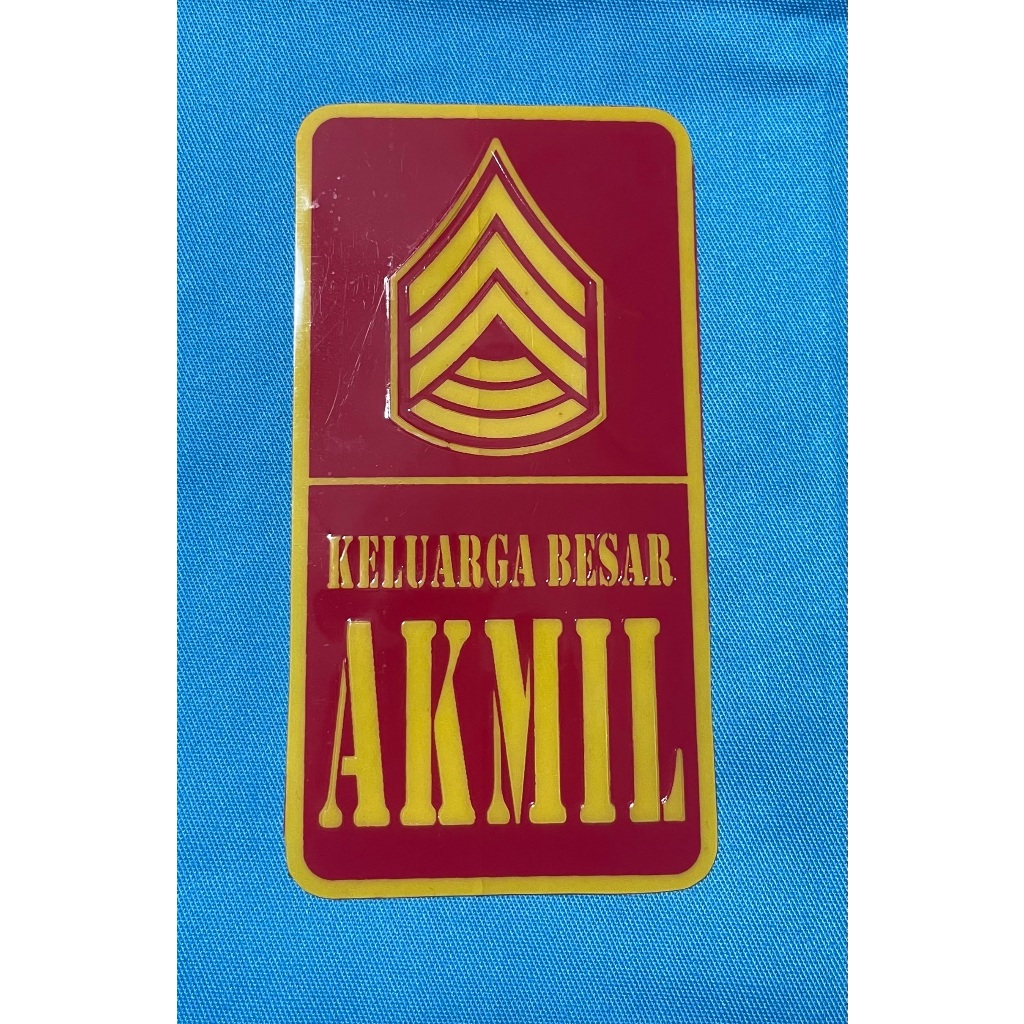 Stiker Akmil (Kotak)  - Sticker Akademi Militer  - Sticker Akmil Mobil - Stiker Akmil Motor
