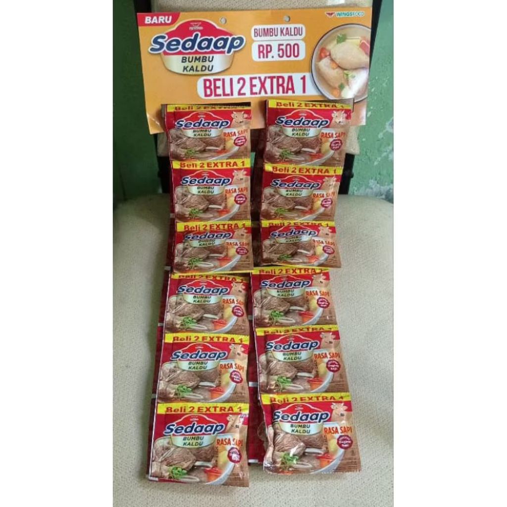

(2rtg/36pcs) Sedaap Bumbu Kaldu Sapi Ayam