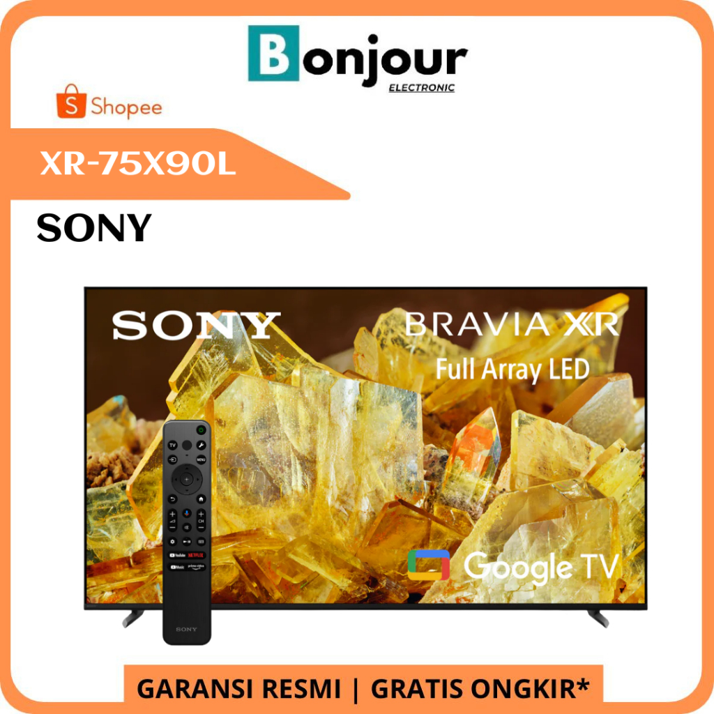 Sony Bravia 75 Inch X90L 4K Google TV Sony 75X90L Sony XR-75X90L 120Hz