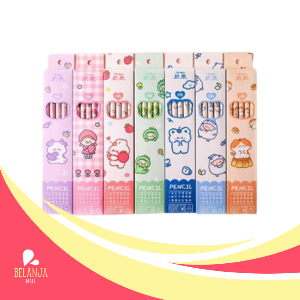 

belanjamall Pensil Set Isi 10 Pensil Set Alat Tulis Sekolah Pensil Set Pack Pensil Anak Karakter Y2020