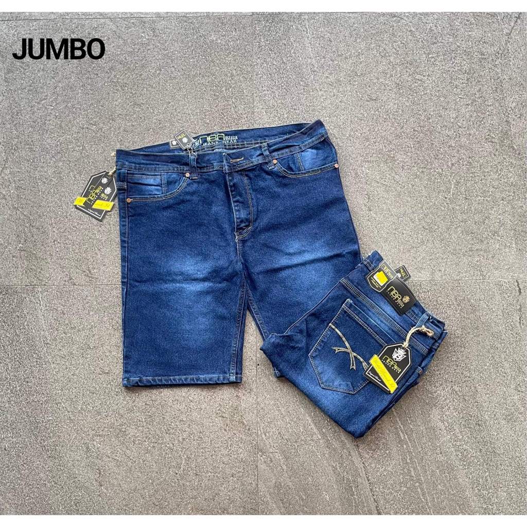 JEANS PENDEK NBA JUMBO TERBARU JEANS PENDEK PRIA JUMBO JEANS PENDEK MURAH